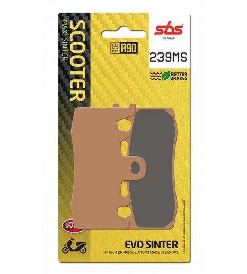 JUEGO PASTILLAS KYMCO AK 550 DELANTERAS SINTERIZADAS - SBS - R: P239MS