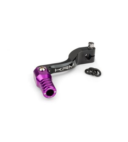 PEDAL DE CAMBIO PLEGABLE KRM NEGRA/MORADA MINARELLI AM6 R: KR508F