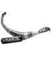 ESCAPE SALIDA POR ABAJO - AM6 - 50 / 70CC - ROOKIE - NEGRO - VOCA RACING R: VCR-RD25188/BK