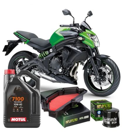 KIT REVISIÓN KAWASAKI ER6 N/F 13-17 ACEITE + FILTROS R: KER6K