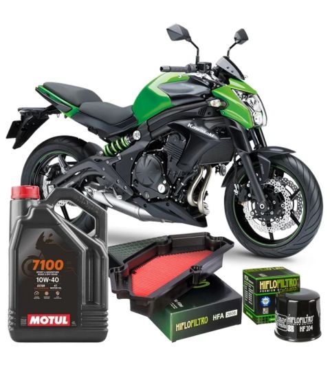KIT REVISIÓN KAWASAKI ER6 N/F 13-17 ACEITE + FILTROS R: KER6K