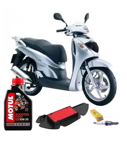 KIT REVISIÓN HONDA SH125 01-12 ACEITE + FILTRO DE AIRE +BUJÍA R: KHB