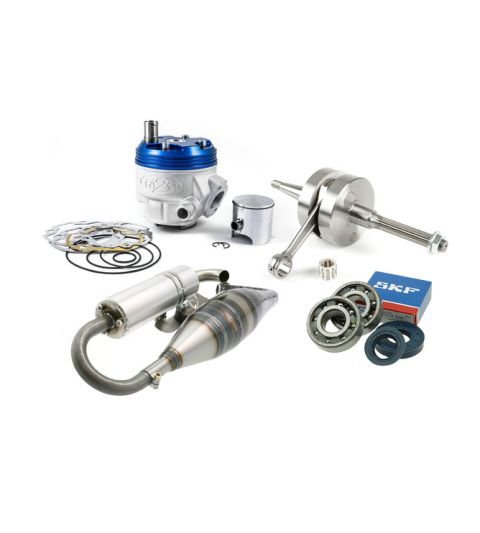 PACK ESCAPE + CILINDRO + CIGUEÑAL AEROX / JOG RR 70 C.C. BIELA 85 C/ 39,30 2FAST R: MECCAJ