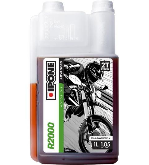 ACEITE IPONE SEMISÍNTETICO 2 T. R2000 RS OLOR FRESA ( ENVASE 1 LITRO ) R: S28153