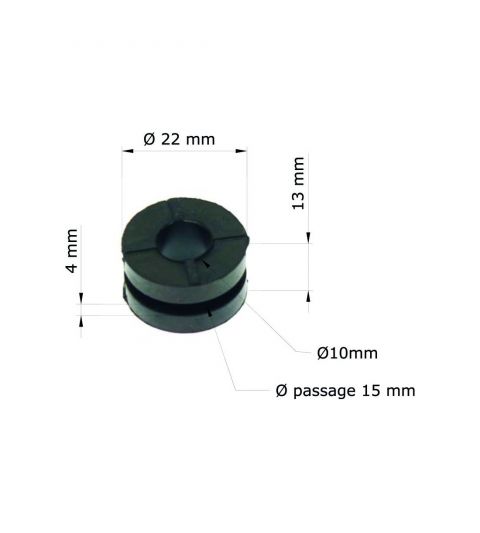 SILENTBLOCK RADIADOR 10 X 22 R: GRM-102/10