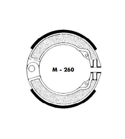 JUEGO ZAPATAS FRENO VESPA 125 - AGPA - R: M260
