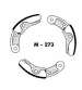 JUEGO ZAPATAS EMBRAGUE VESPINO 3 PIEZAS - AGPA - R: M273