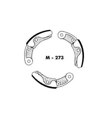 JUEGO ZAPATAS EMBRAGUE VESPINO 3 PIEZAS - AGPA - R: M273