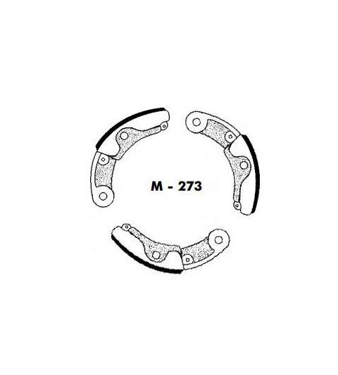 JUEGO ZAPATAS EMBRAGUE VESPINO 3 PIEZAS - AGPA - R: M273