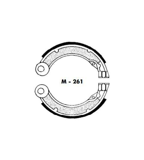 JUEGO ZAPATAS FRENO VESPA 125/150 - AGPA - R: M261
