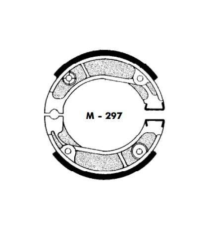 JUEGO ZAPATAS FRENO HONDA MTX 50, SL 200/250 - AGPA - R: M297