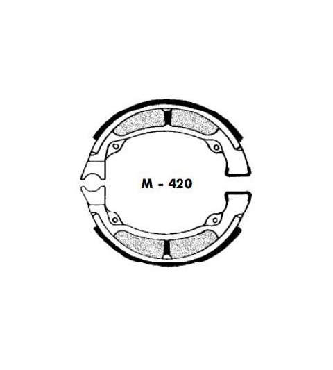 JUEGO ZAPATAS FRENO HYOSUNG SUPER 50 - AGPA - R: M420