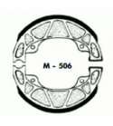 JUEGO ZAPATAS FRENO PIAGGIO SFERA 50, ZIP 50, NRG 50 AGPA R: M506