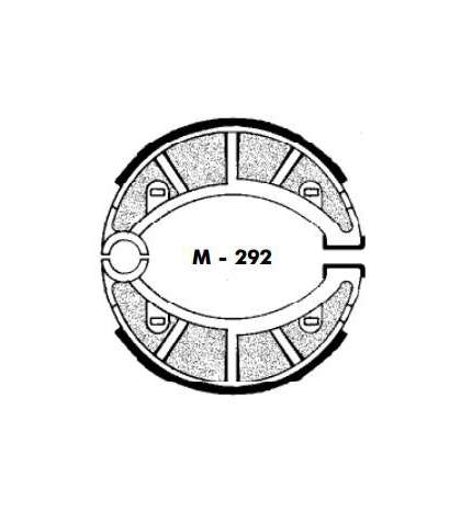 JUEGO ZAPATAS FRENO RIEJU MARATHON, RV 50 - AGPA - R: M292