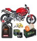 KIT REVISIÓN DUCATI MONSTER 696 08/13 ACEITE+FILTROS+BUJÍAS R: KD696
