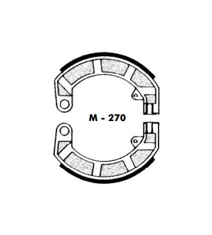 JUEGO ZAPATAS FRENO VESPA 90 PRIMAVERA, 125 ET3 - AGPA - R: M270