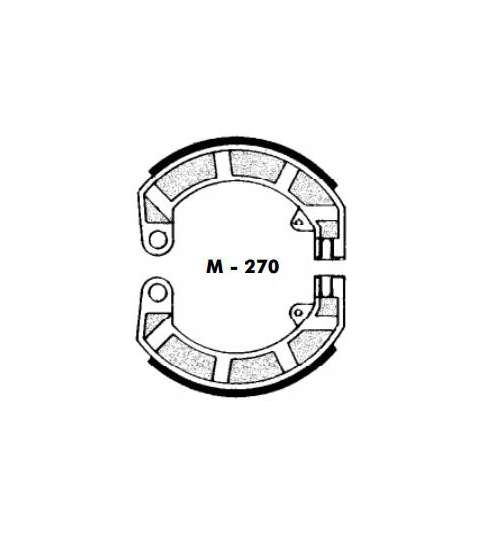 JUEGO ZAPATAS FRENO VESPA 90 PRIMAVERA, 125 ET3 - AGPA - R: M270