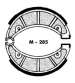JUEGO ZAPATAS FRENO PUCH MONZA, OSSA, RIEJU MR 80 - AGPA - R: M285