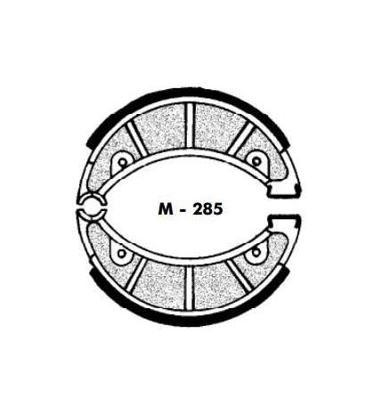 JUEGO ZAPATAS FRENO PUCH MONZA, OSSA, RIEJU MR 80 - AGPA - R: M285