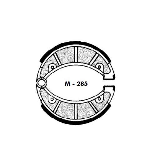 JUEGO ZAPATAS FRENO PUCH MONZA, OSSA, RIEJU MR 80 - AGPA - R: M285