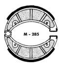 JUEGO ZAPATAS FRENO PUCH MONZA, OSSA, RIEJU MR 80 AGPA R: M285