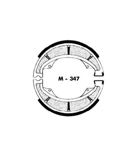 JUEGO ZAPATAS FRENO SUZUKI 100/125 - AGPA - R: M347