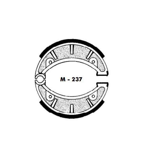 JUEGO ZAPATAS FRENO PUCH COBRA 80 - AGPA - R: M237