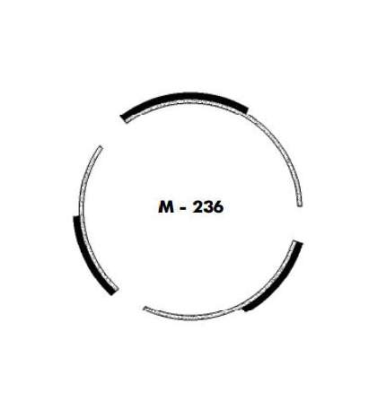 JUEGO ZAPATAS EMBRAGUE MOBYLETTE 3 PIEZAS - AGPA - R: M236