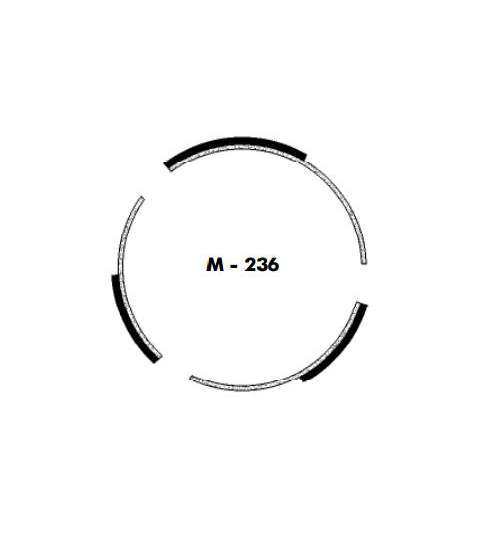 JUEGO ZAPATAS EMBRAGUE MOBYLETTE 3 PIEZAS - AGPA - R: M236