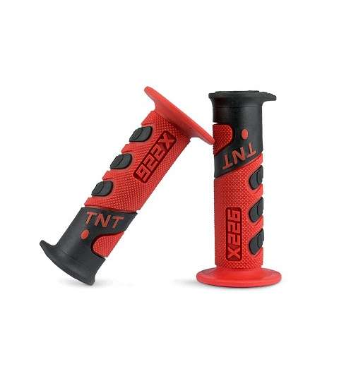 JUEGO DE PUÑOS CROSS ROJO/NEGRO - TNT - R: 344199