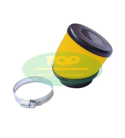 FILTRO DE AIRE ACODADO PARA CARBURADOR OKO 21/24/28/30 - TOP PERFORMANCES - R: 9931770