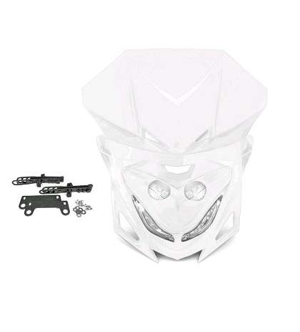 CARETA DE FARO UNIVERSAL BLANCA CON LED'S R: 448125