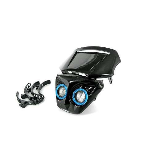 CARETA UNIVERSAL HALOGENA + LED'S NEGRA R: 448138