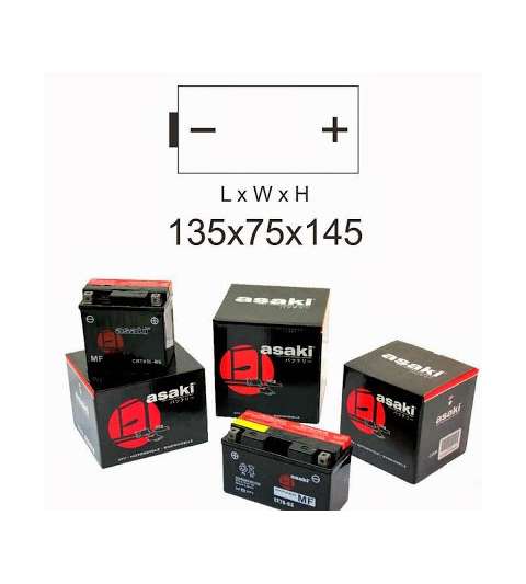 BATERIA CB10L-A2 CON ACIDO - ASAKI - R: 40 425 1025
