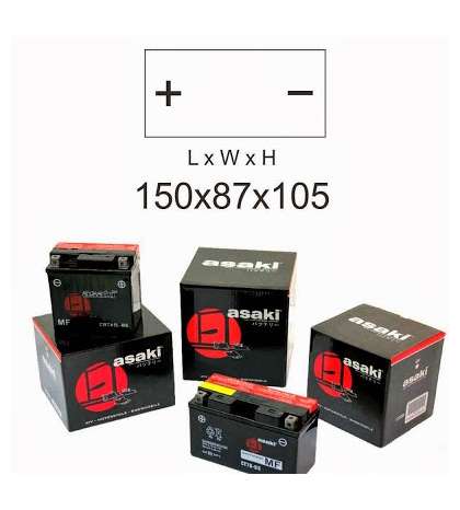 BATERIA CB12A-A - ASAKI - R: 40 425 1135
