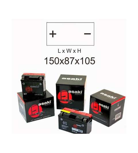 BATERIA CB12A-A - ASAKI - R: 40 425 1135