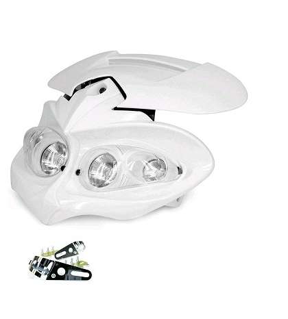 CARETA DE FARO 4 OJOS HALOGENA BLANCA R: 448141