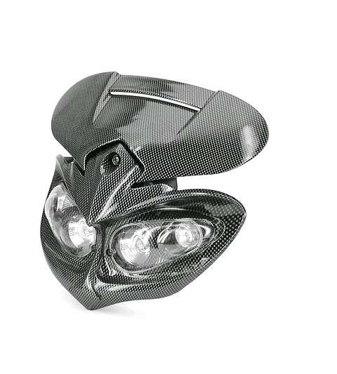 CARETA DE FARO CARBONO 4 OJOS HALOGENA - TNT - R: 448144