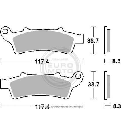 JUGO PASTILLAS FRENO KYMCO PEOPLE 125, APRILIA ATLANTIC 125- SBS - R: P159HM