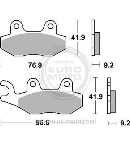 JUEGO PASTILLAS KYMCO VIVALITY, AGILITY, LIKE 50 - SBS -P163HM