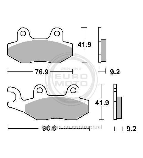 JUEGO PASTILLAS KYMCO VIVALITY, AGILITY, LIKE 50 - SBS -P163HM