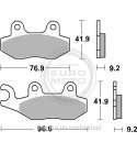JUEGO PASTILLAS KYMCO VIVALITY, AGILITY, LIKE 50 SBS P163HM