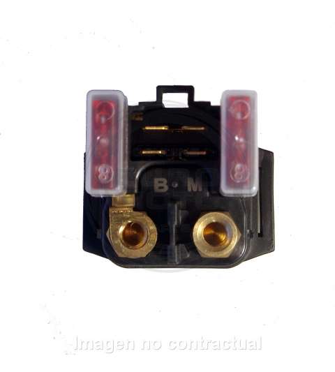 RELÉ DE ARRANQUE 12V CON FUSIBLE 10AM 4 FASTONS YAMAHA YBR 4T 125, XT R 125 - SGR - R: 04174802