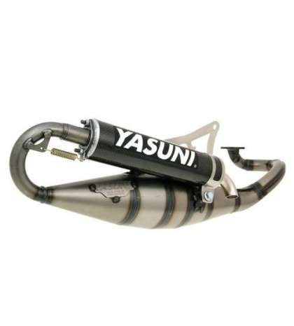 TUBO DE ESCAPE YAMAHA AEROX, JOG RR MOD. R COLA CARBONO - YASUNI - R: TUB902C