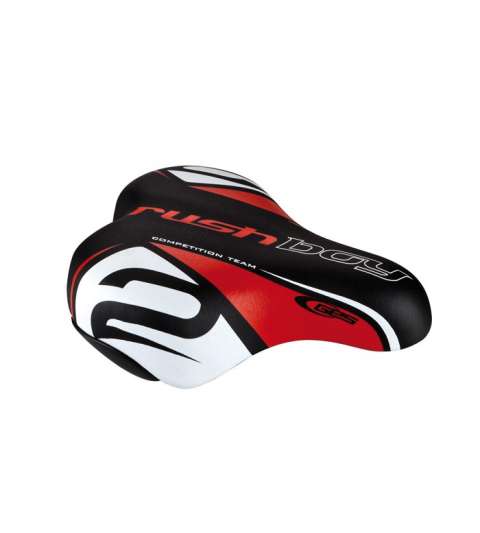 SILLÍN BICI RUSHBOY CON NUEZ JUNIOR COLOR NEGRO/ROJO - GES - R: A310N30