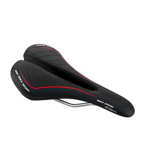 SILLÍN ANTI-PRÓSTATA MX3 SPORT COLOR NEGRO/ROJO - GES - R: A345S10