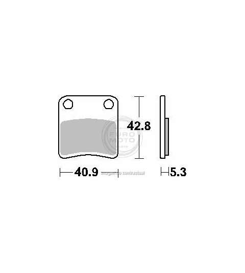 JUEGO PASTILLAS FRENO PIAGGIO MP3 125/300/400, BMW SPORT 600, - SBS - R: P209HF