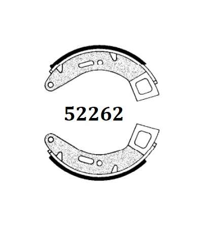 JUEGO ZAPATAS FRENO DELANTERO VESPA COSA 125/150/200 - TJT - R: 52262