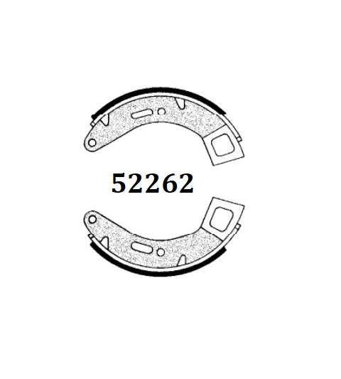 JUEGO ZAPATAS FRENO DELANTERO VESPA COSA 125/150/200 - TJT - R: 52262