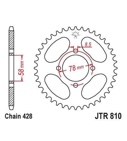 CORONA HYOSUNG 125 VARIOS MODELOS 48Z - JT - R: R810-48